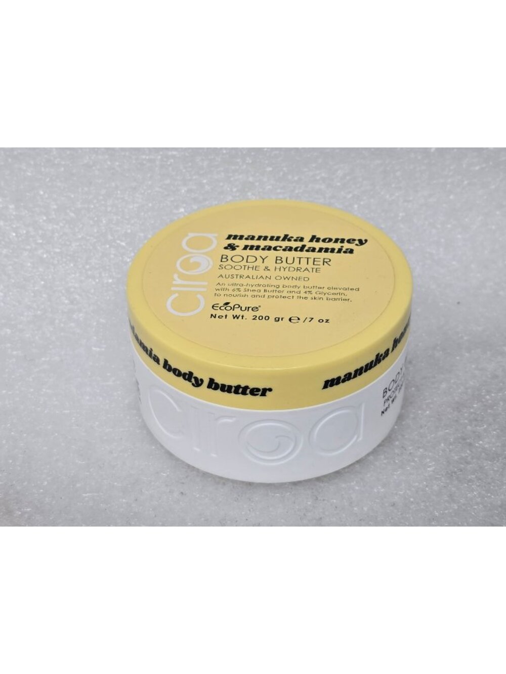 Ciroa Manuka Honey & Macadamia Body Butter 7 oz Hydrating & Nourishing Skin Care